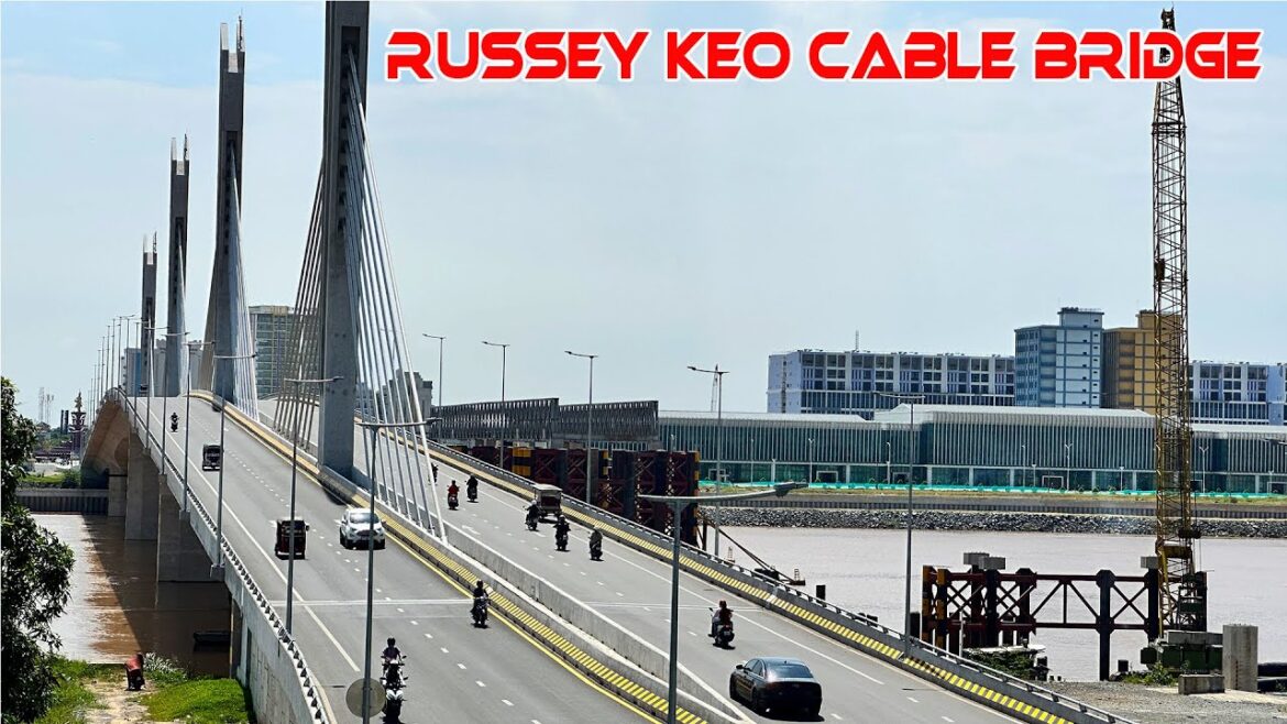 Flyover Briger Russey Keo 824m Length 20 5m Wide By OCIC Phnom Penh Cambodia Trip Aug 2023