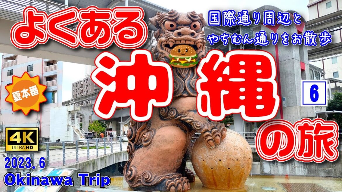 sub) 4K【沖縄旅行】夏の沖縄3泊4日の旅⑥(4日目/最終回)　国際通りと壺屋やちむん通り🐱【沖縄観光】　Vol.56