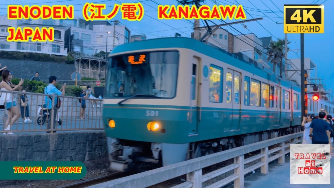 4k hdr japan travel | Along the most popular  Enoden（江ノ電）walk to Enoshima (江の島) Kanagawa Japan