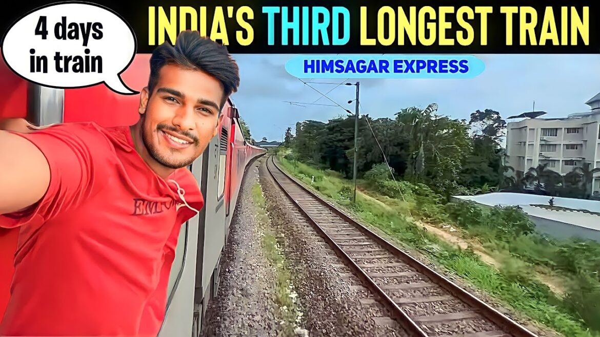 I Spent 4 Days in India’s 3rd Longest Train *HIMSAGAR EXPRESS
