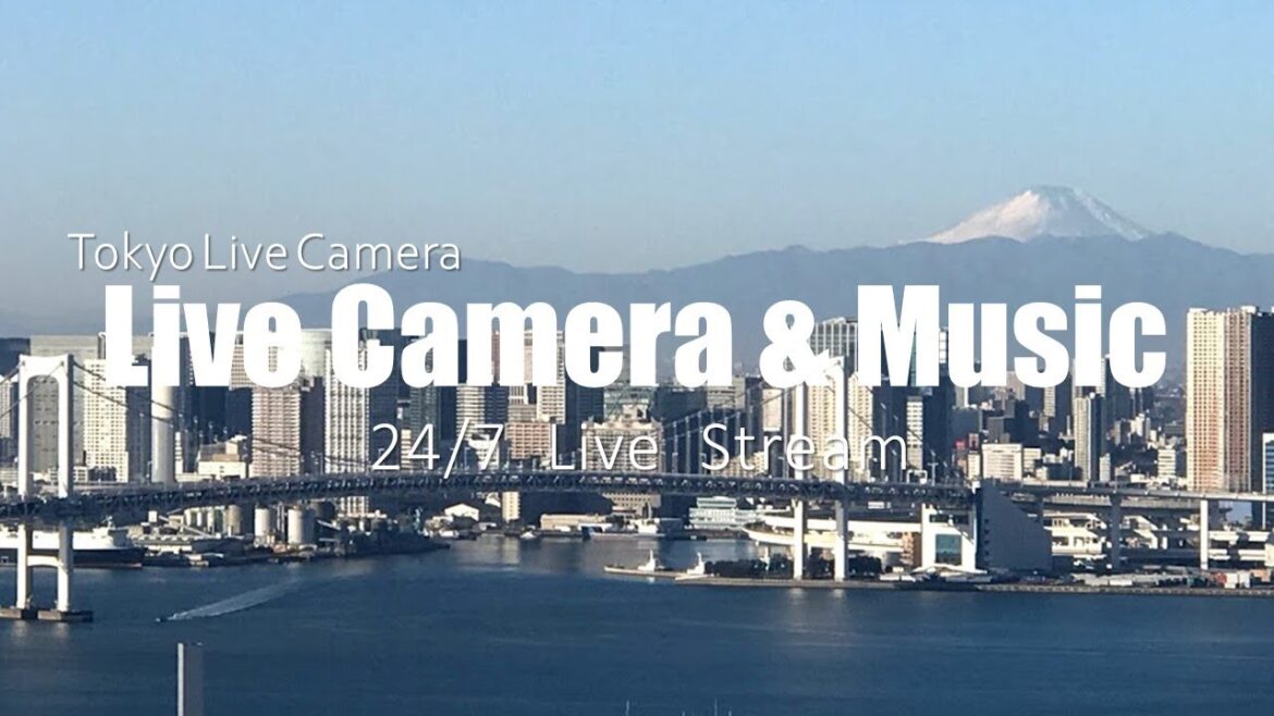 【Live cam/Relaxing music】東京豊洲ライブカメラ レインボーブリッジ＆富士山＆豊洲市場 TOKYO LIVECAM Mt.FUJI&TOYOSU Market