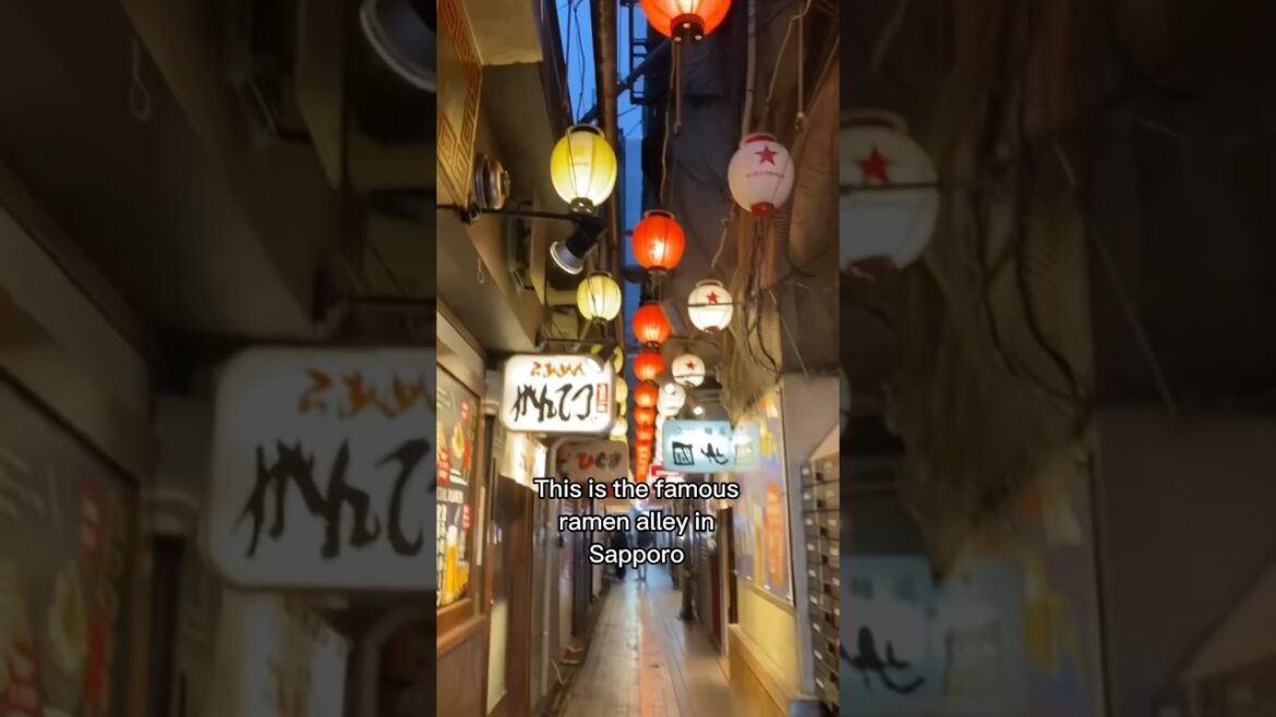 Explore Sapporo’s Ramen Alley! #short #shorts