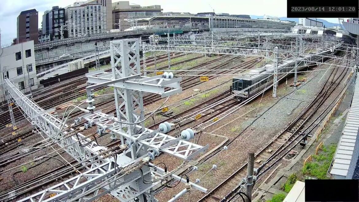 【ARCHIVE】Kyoto Station Live Cam JR京都駅  鉄道ライブカメラ  京都ライブカメラ TrainCam   2023/08/14 12:00～