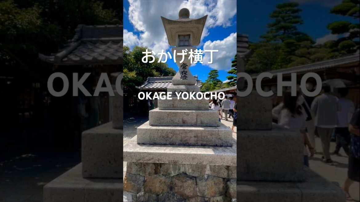 おかげ横丁の風景  A Unique Japanese Streetscape, Ise City #shorts