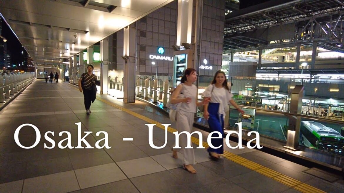 【Osaka Walk🐈】Umeda Night Walk  [4K]