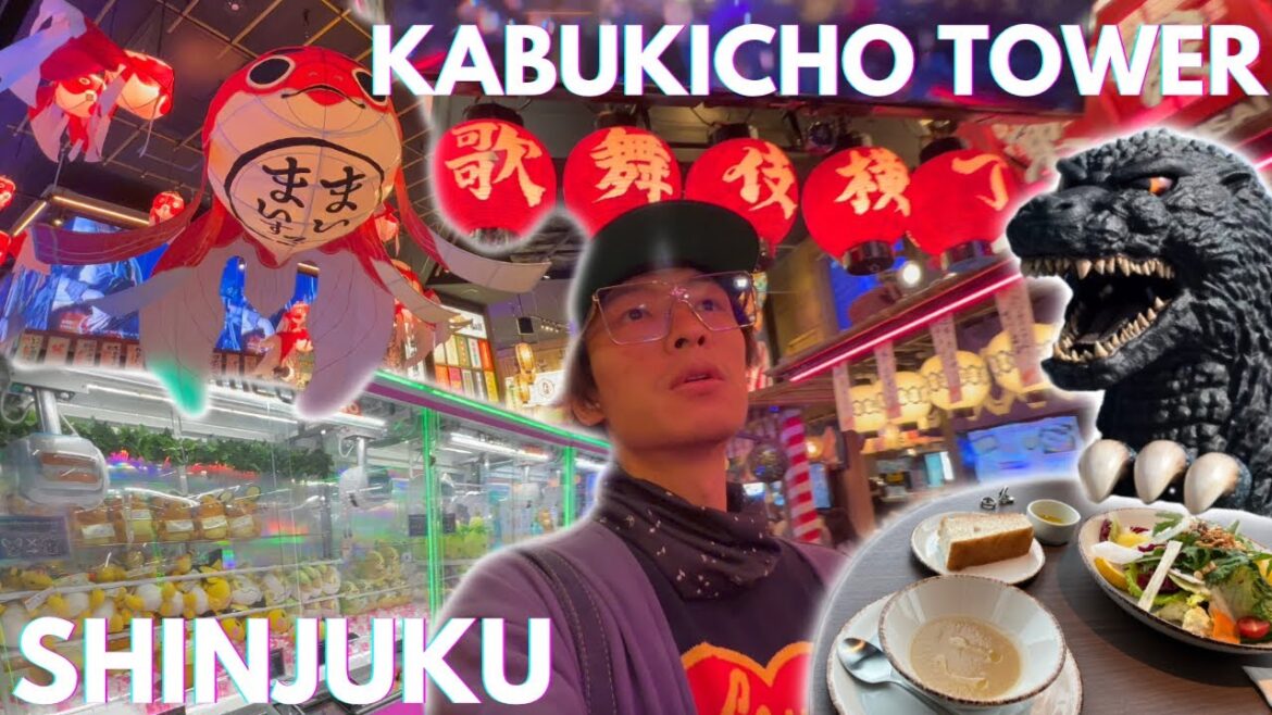 Crane Games & Gacha at KABUKICHO TOWER | JAM17 Lunch with Godzilla | Shinjuku Tokyo 歌舞伎町 タワー
