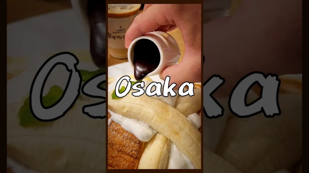 Osaka 🇯🇵 pancakes 🥞 banana 🍌 whipped cream🍦 hot chocolate 🍫 = 🫠