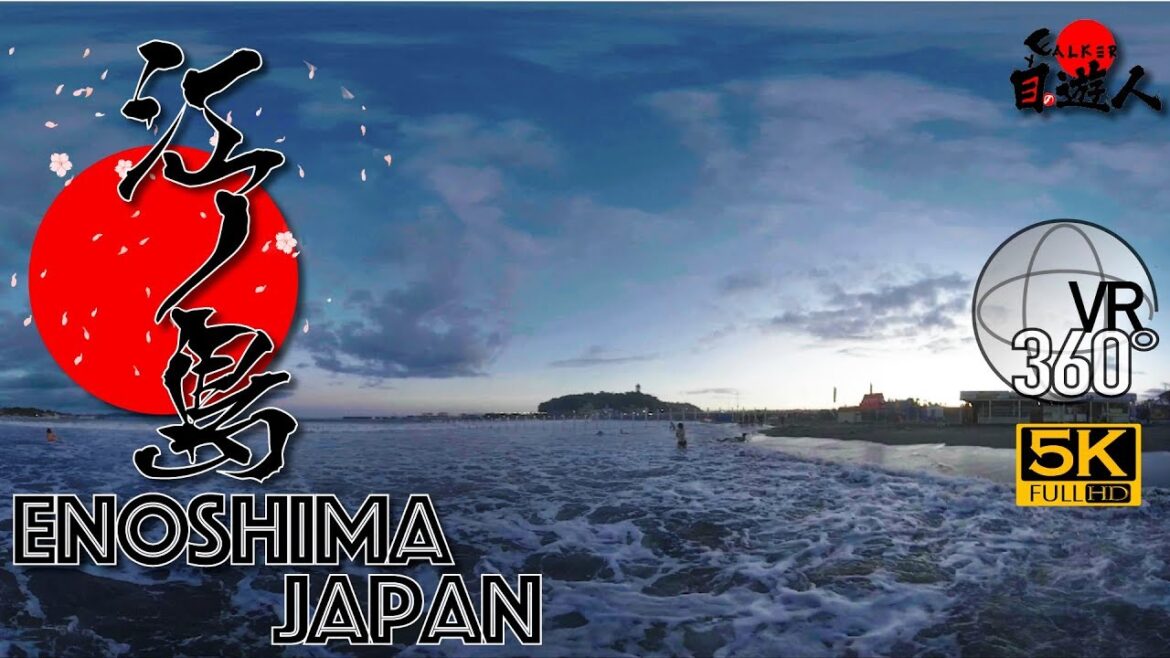 [360°VR Enoshima] Katakuma Higashihama Beach - 360° Panoramic VR Tour｜Japan｜Kanagawa｜Kamakura