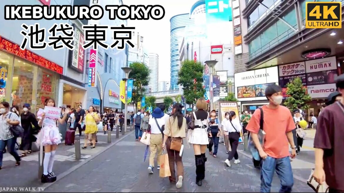 【4K】TOKYO TRAVEL 2023 -  池袋 東京 Ikebukuro in Tokyo Summer Walking Tour Street People Shopping Food