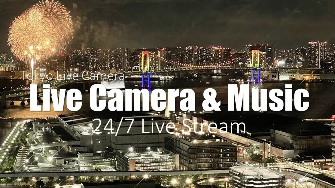 今日はレインボー色！20時～レインボーブリッジ開通30周年【Live cam/Relaxing music】東京豊洲ライブカメラTOKYO LIVECAM