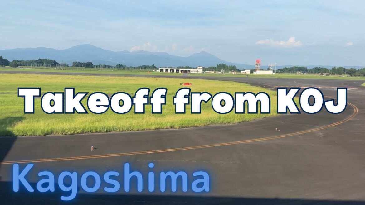 4K: ANA safety instructions before takeoff from KOJ for HND - August 2023/ANA鹿児島空港離陸