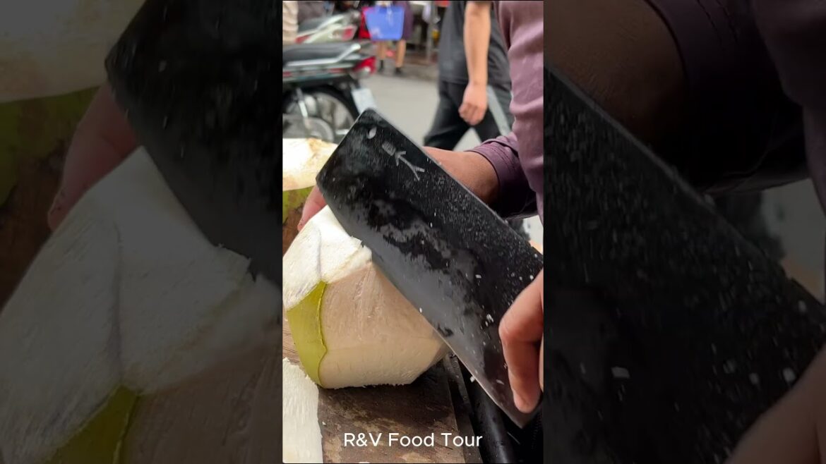 Golden coconut cutting skill #shorts #viral #streetfood #coconut #asmr Golden coconut cutting skill #shorts #viral #streetfood #coconut #asmr