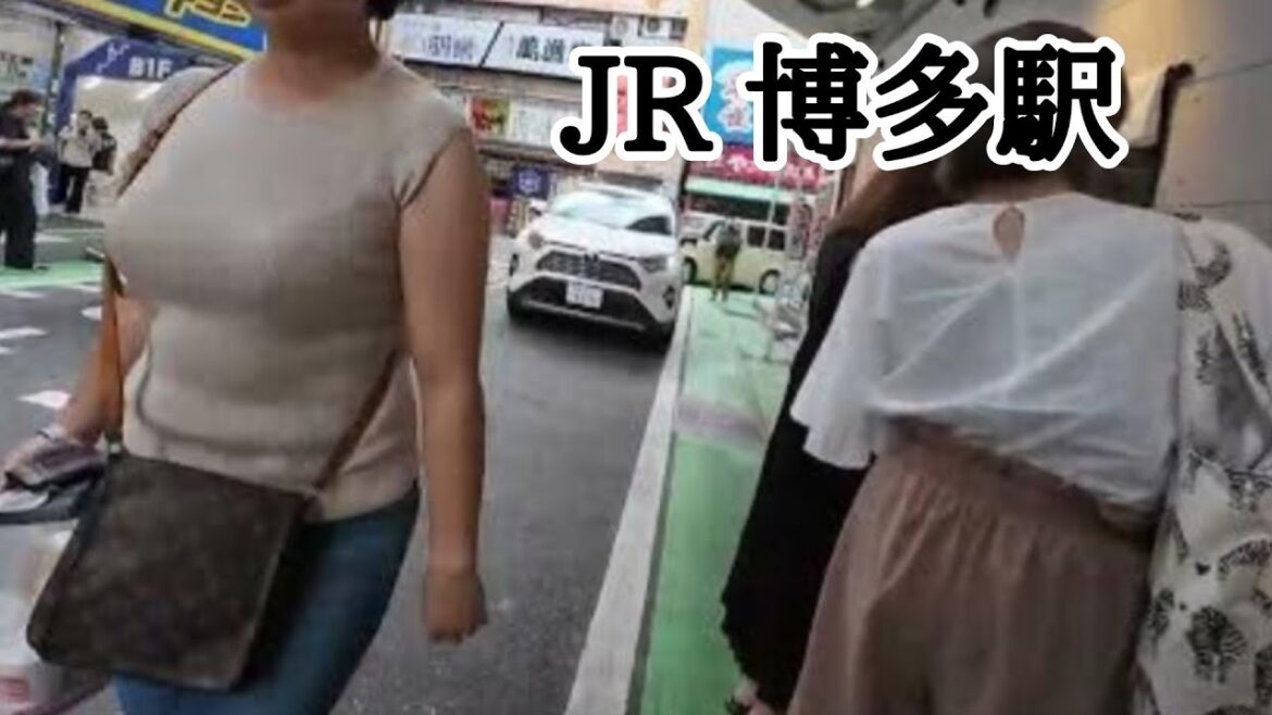 【福岡】日曜の混雑してる博多駅を散歩してみた Hakata station, walking tour, Fukuoka, Japan 23年8月