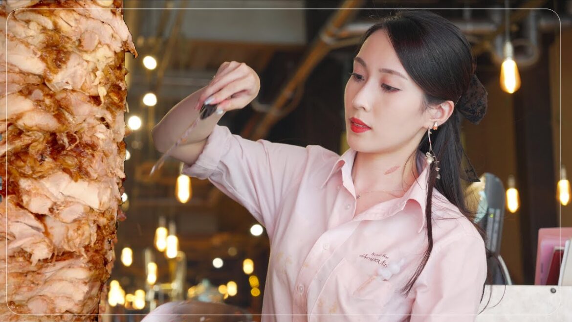 Delicious kebabs made by beautiful Japanese staff. Japanese street food ケバブ アンプル Delicious kebabs made by beautiful Japanese staff. Japanese street food ケバブ アンプル