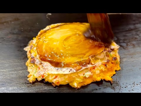 Okonomiyaki restaurant / Taste the cooking of masters〜Eating street food in Osaka, Japan〜 Okonomiyaki restaurant / Taste the cooking of masters〜Eating street food in Osaka, Japan〜