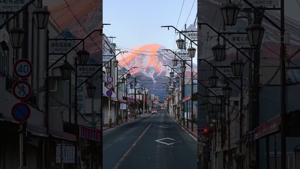 Look at these breathtaking sunrise views of Mt. Fuji #nature #travel #vlog #travelvlog