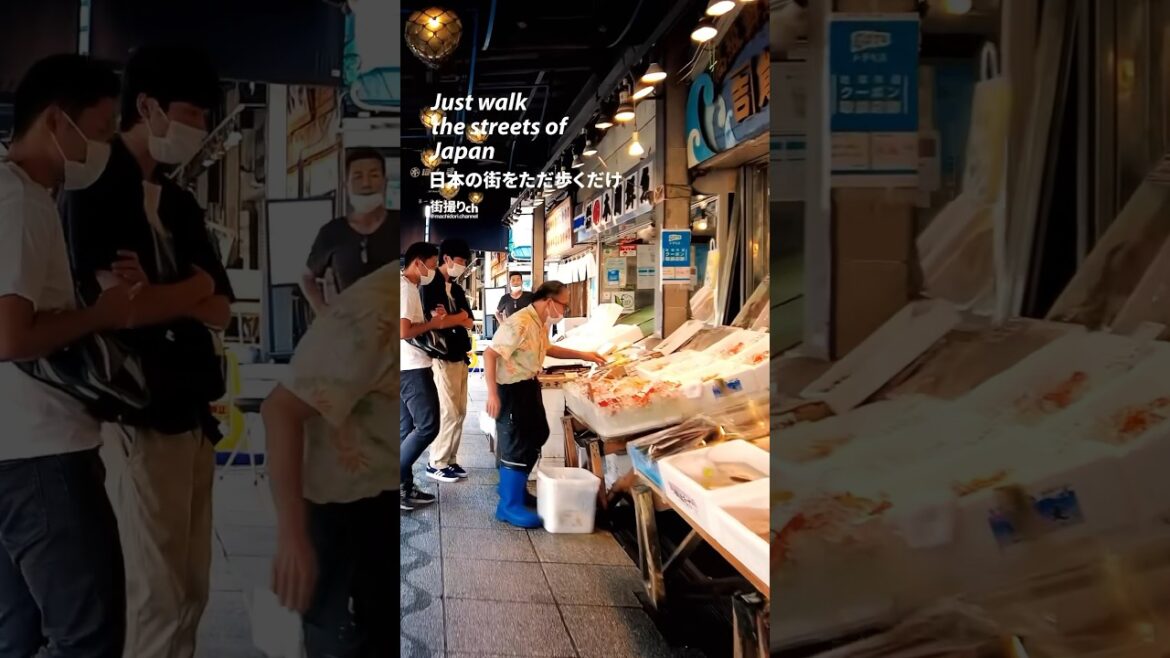 Hokkaido: Nijo Market (二条市場) - Japan Walking Tour #shorts #shortsvideo