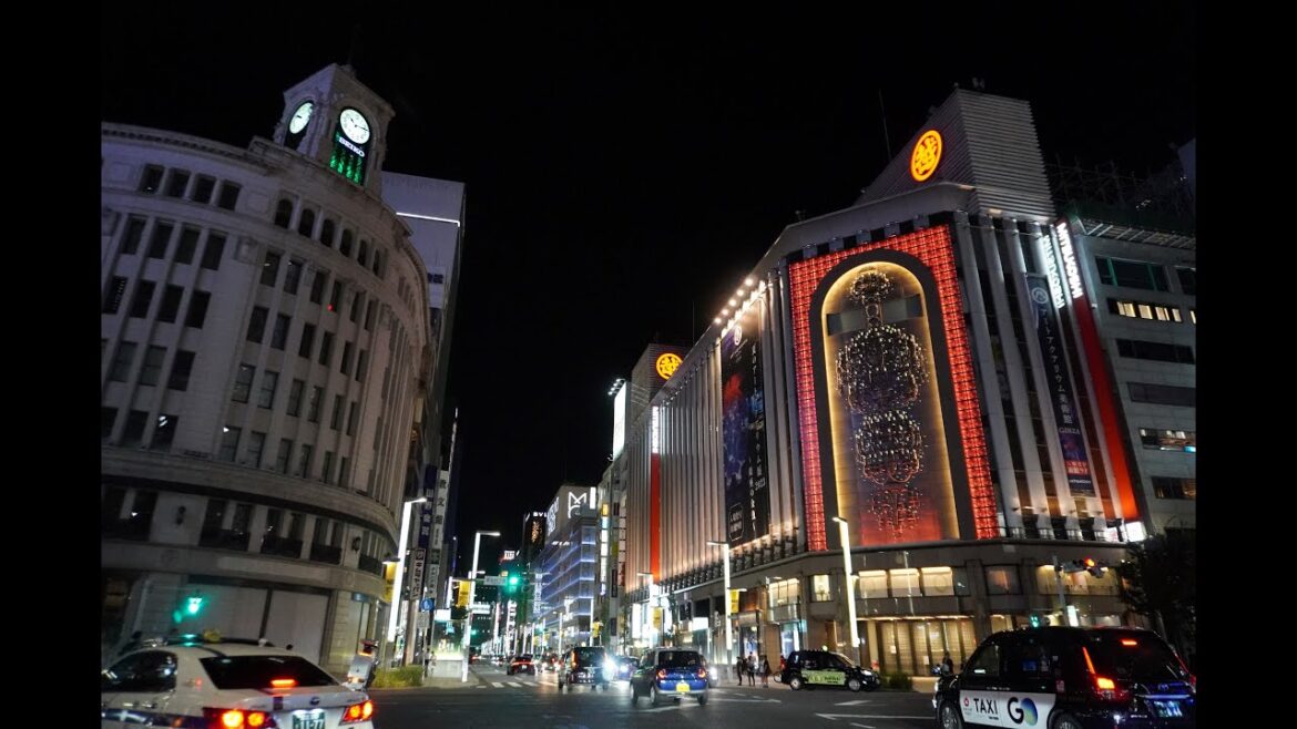 【 4K】銀座の夜 2023夏　～ Walking Tokyo Ginza naight 2023 summer ～