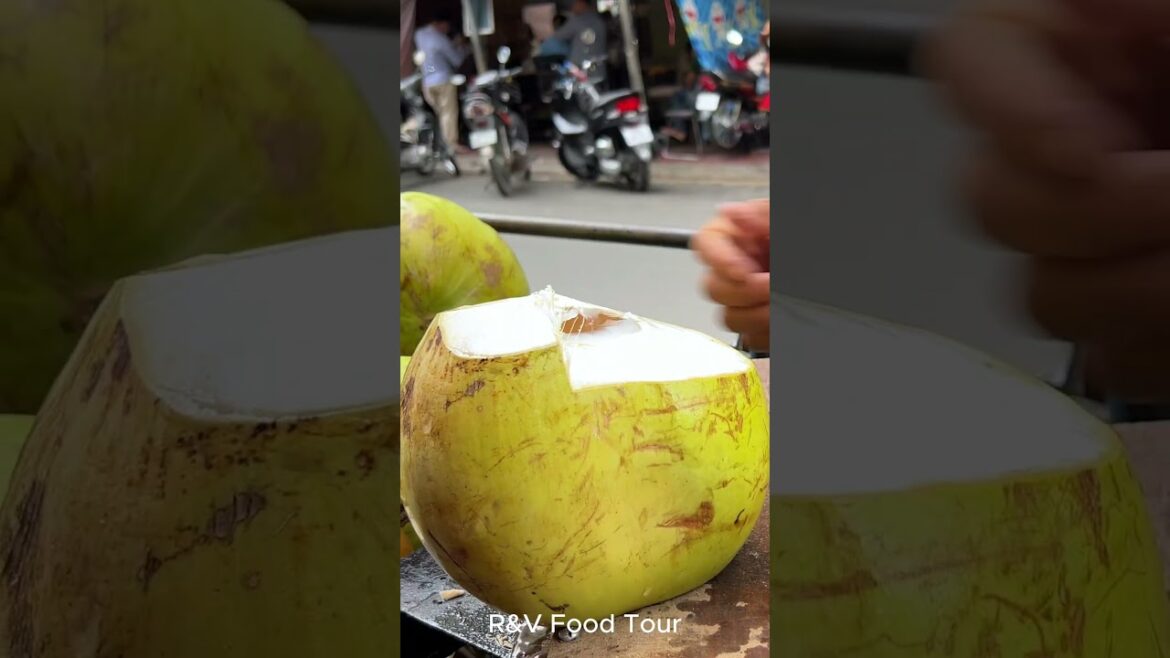 Green coconut cutting skill #shorts #streetfood #coconut #viral #asmr Green coconut cutting skill #shorts #streetfood #coconut #viral #asmr