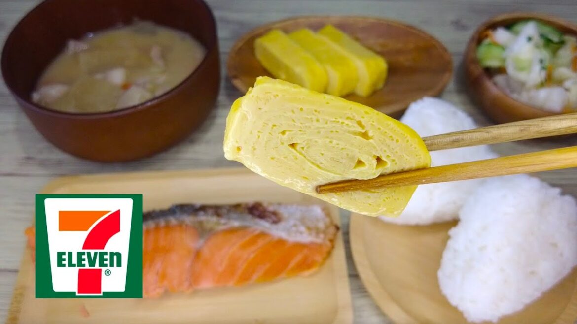 Japanese breakfast at 7-Eleven