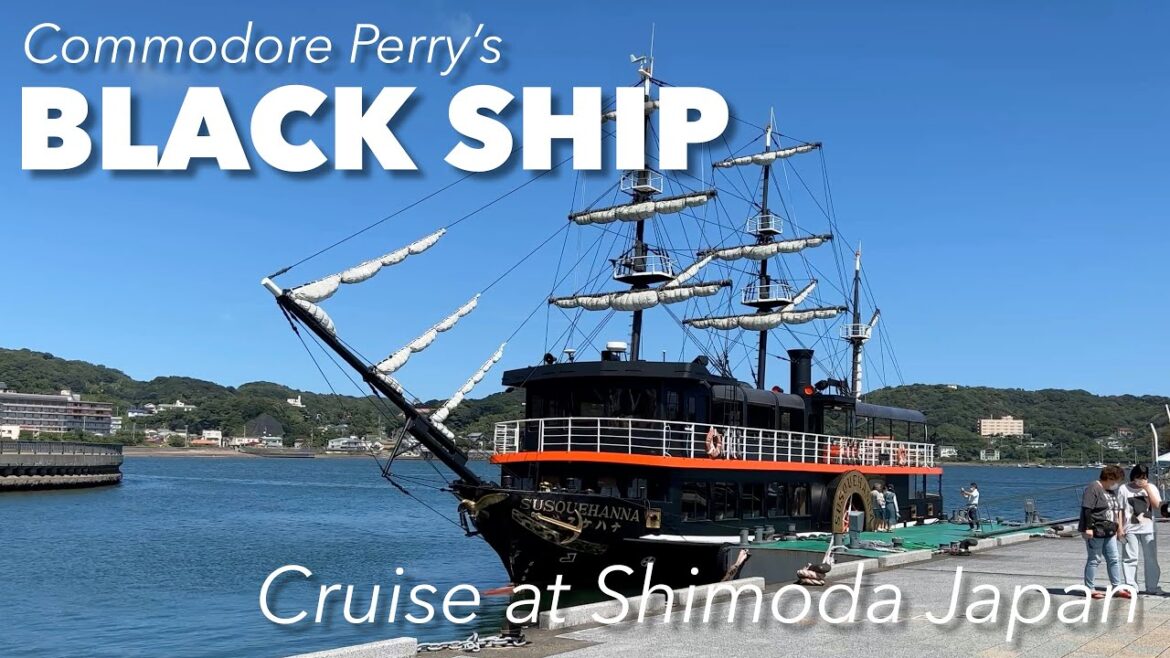 Commodore Perry's "Black Ship" Cruise at Shimoda Port in Japan