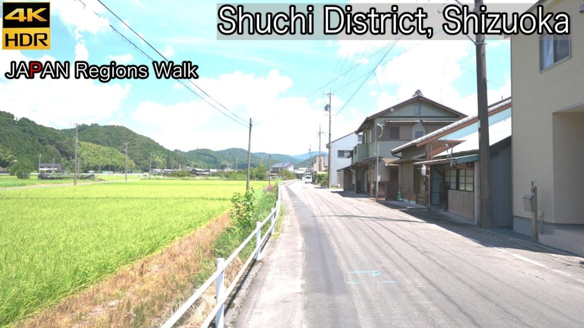 From Amenomiya Shrine to Shiroshita | Shuchi District, Shizuoka | 4K HDR | 静岡県周智郡森町城下