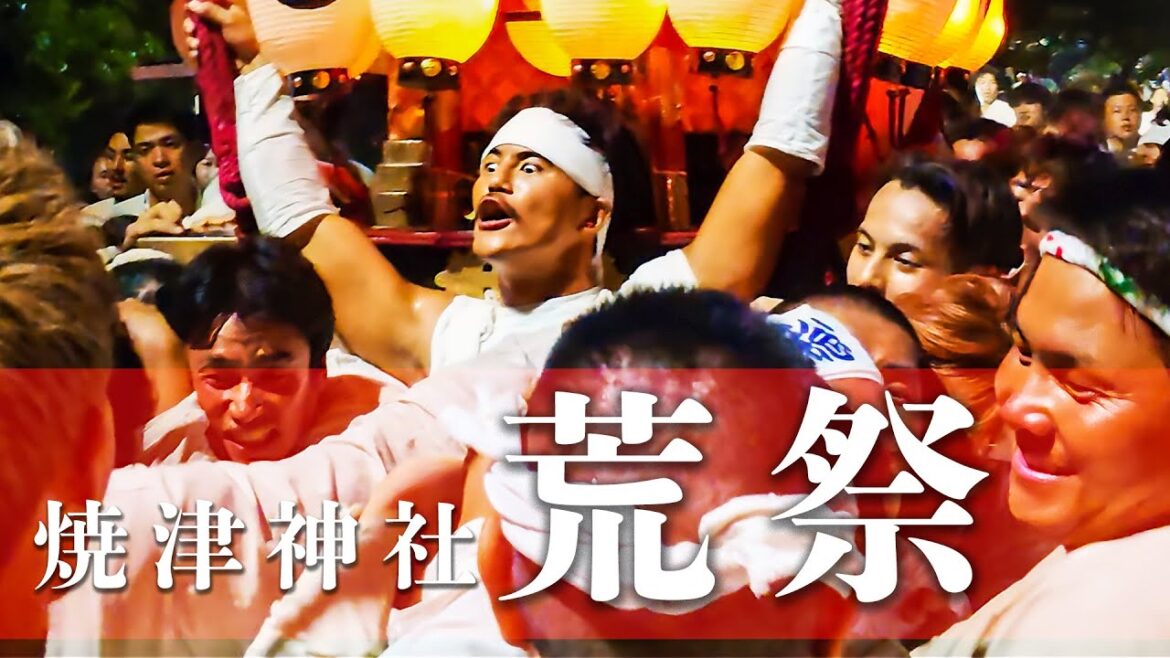 焼津 荒祭 2023『宮入り！最後の揉み合い！！』4年分の思いを込めた深夜の宮入り揉み合い！ - Yaizu Ara Festival