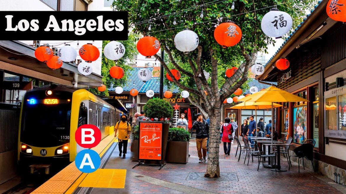 Exploring Little Tokyo in Downtown Los Angeles via the B and A line Metro Stations | 4K Walking Tour Exploring Little Tokyo in Downtown Los Angeles via the B and A line Metro Stations | 4K Walking Tour