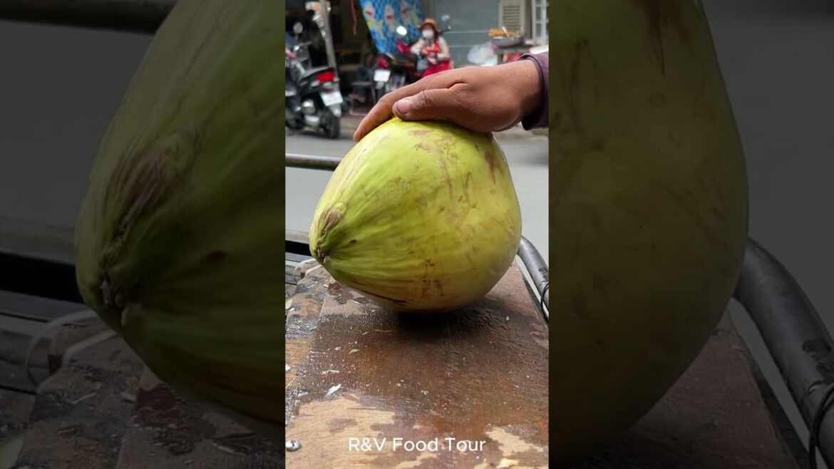 Green coconut cutting skill #shorts #streetfood #viral #coconut #asmr Green coconut cutting skill #shorts #streetfood #viral #coconut #asmr