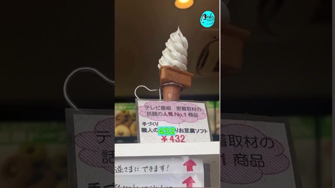 Upside Down Ice Cream In Kyoto, Japan | Curly Tales #shorts