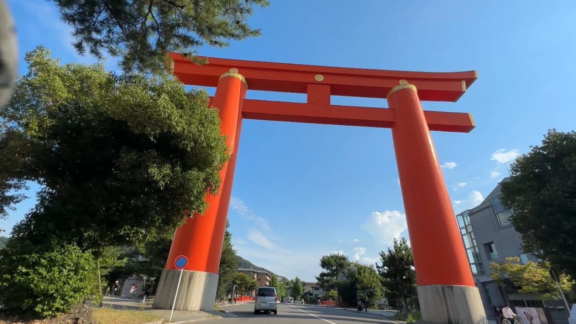 Kyoto Biking from Heian Jingu to Shijo 4K@60fps #kyoto #biketour #japan #biketour #平安神宮