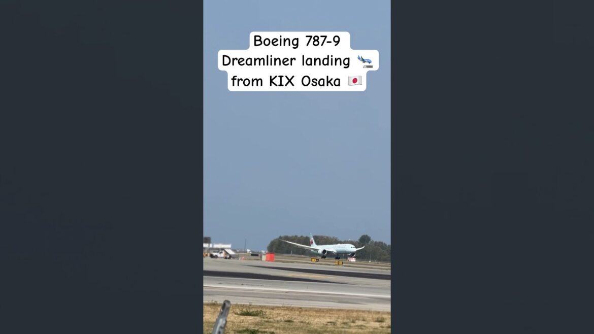 Boeing 787-9 Dreamliner landing 🛬 from KIX Osaka 🇯🇵