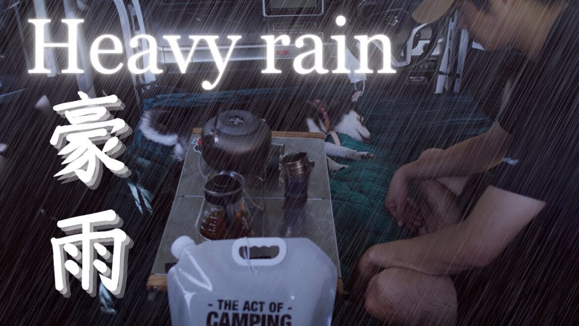 Rain storm ☔️Solo k-car camping with dog. Camping in heavy rain. healing relaxing ASMR camping japan Rain storm ☔️Solo k-car camping with dog. Camping in heavy rain. healing relaxing ASMR camping japan