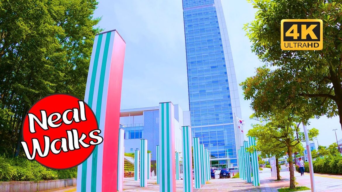 Toki Messe Riverside Walk in Niigata City [4K 60FPS]