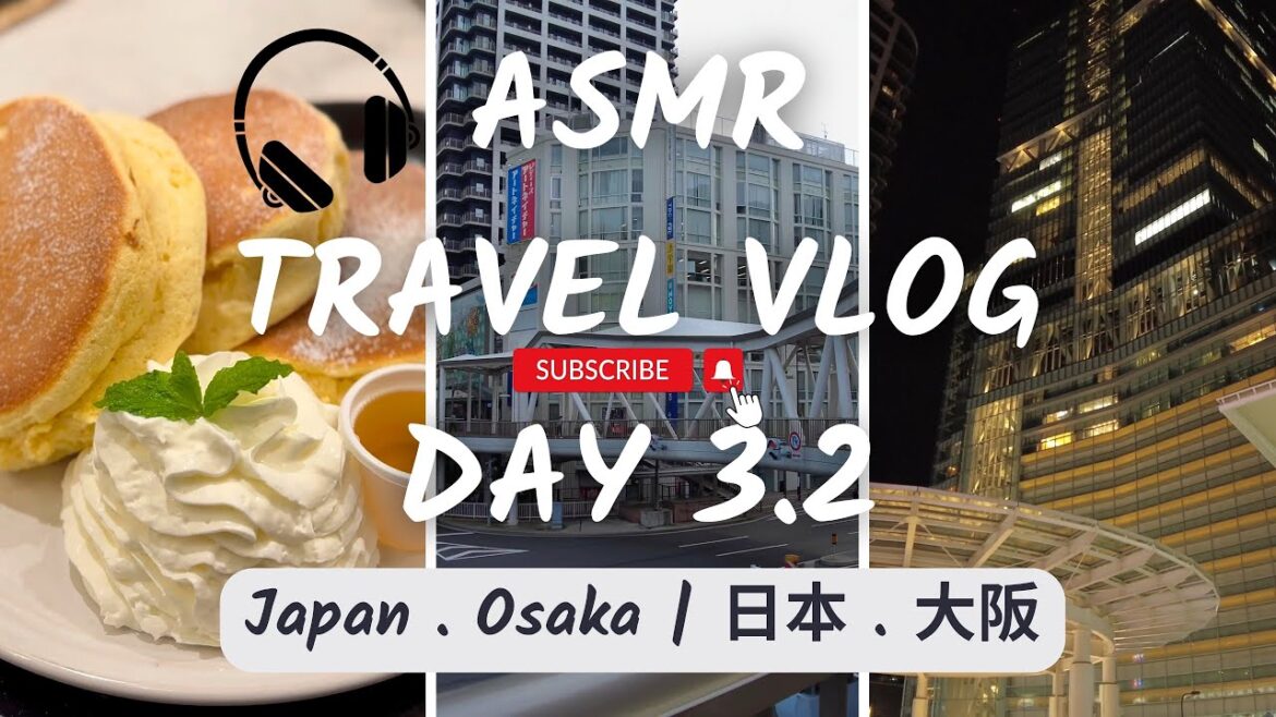 OSAKA Travel [EP08] Day 3.2 | Walking in Abeno-Bridge | Q‘s Mall | Suffle’s Pancake | 4K ASMR