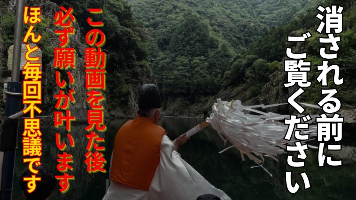 ⚠️神回※もし逃したら二度とありません※見るだけで幸せなことが次々と起こります【玉置神社の御手洗池「瀞峡」川伏神事】浄化 #玉置神社 #パワースポット#遠隔参拝#お祓い ⚠️神回※もし逃したら二度とありません※見るだけで幸せなことが次々と起こります【玉置神社の御手洗池「瀞峡」川伏神事】浄化 #玉置神社 #パワースポット#遠隔参拝#お祓い