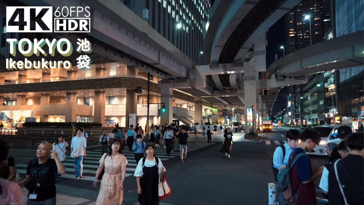 【4K HDR】Ikebukuro in the end of summer（Binaural Tokyo Sounds / SONY FX30）