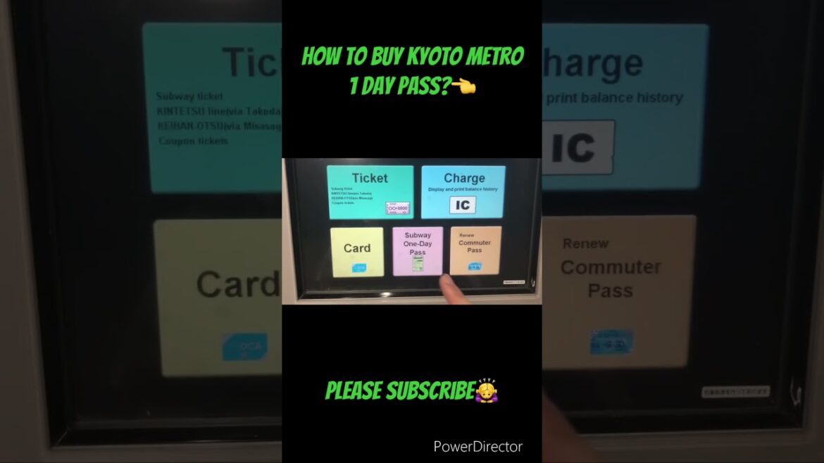 【KYOTO】How to buy 1 day ticket of metro #pleasesubscribe #travel #tips #transportation 【KYOTO】How to buy 1 day ticket of metro #pleasesubscribe #travel #tips #transportation