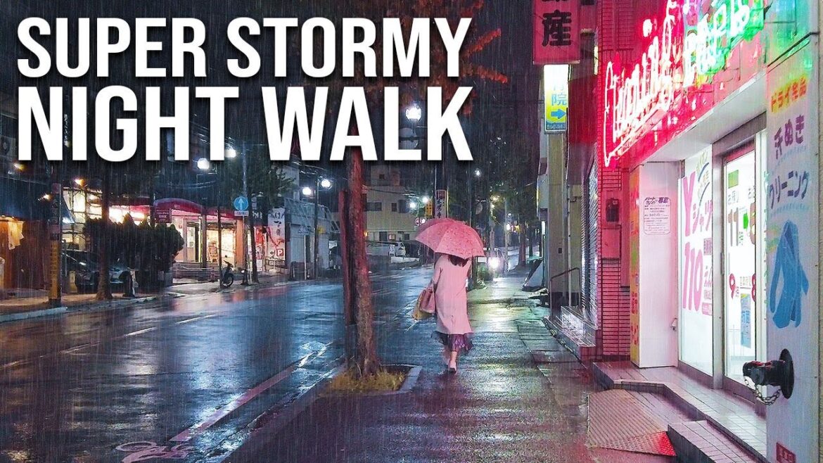 I Was Soaking Wet After This Night Walk | JAPAN WALKING TOURS