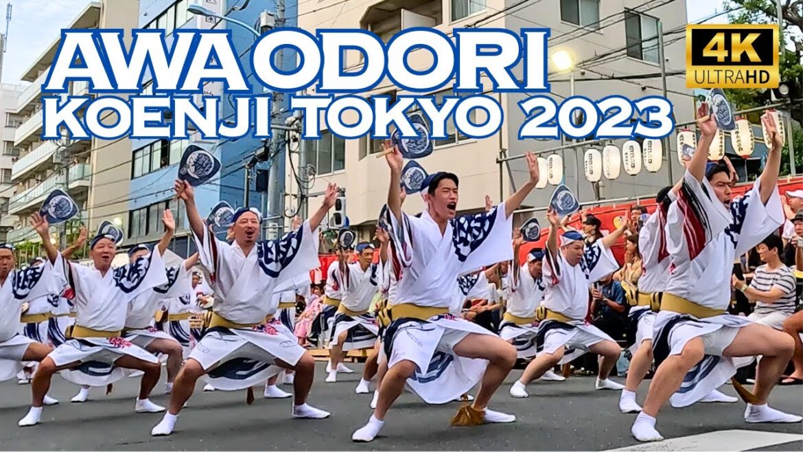[4K] AWA ODORI in KOENJI (🎬Short Ver.) Tokyo 2023🇯🇵🐧 阿波踊り 高円寺 東京