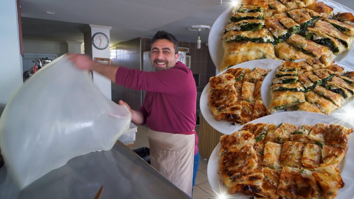 INSANELY DELICIOUS Turkish Street Food in Antalya, Turkey | Making Serpme Börek + Patlican Ocakbaşı INSANELY DELICIOUS Turkish Street Food in Antalya, Turkey | Making Serpme Börek + Patlican Ocakbaşı