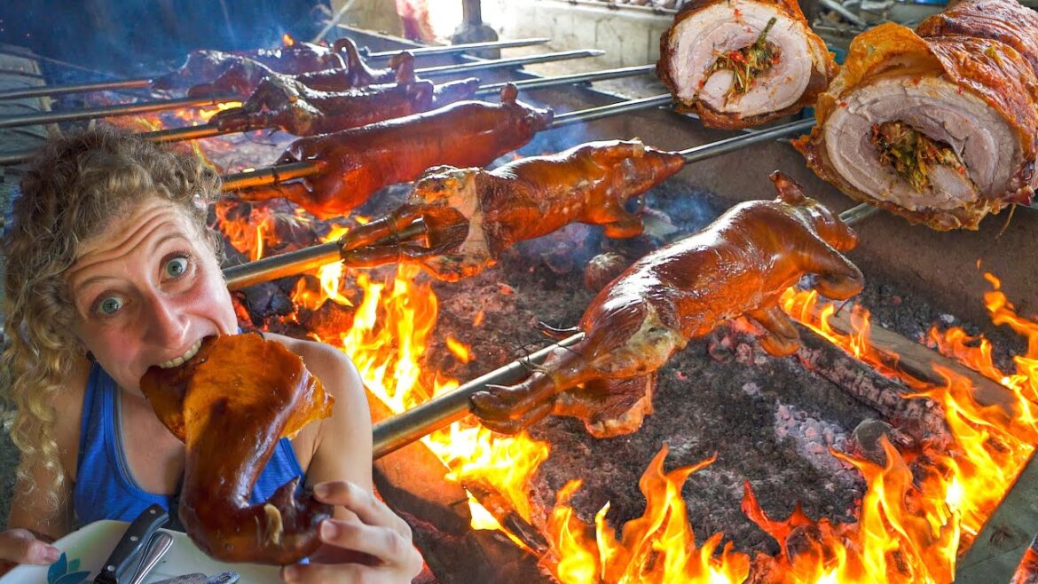 ULTIMATE Lechon Tour in Cebu Philippines - CRISPY PORK BELLY LECHON + BEST CEBU FILIPINO STREET FOOD