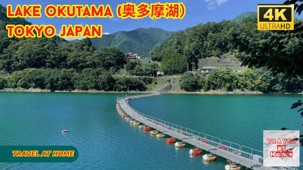 4k hdr japan travel | Walk around Lake okutama (奥多摩湖）Tokyo japan |  Relaxing Natural City ambience