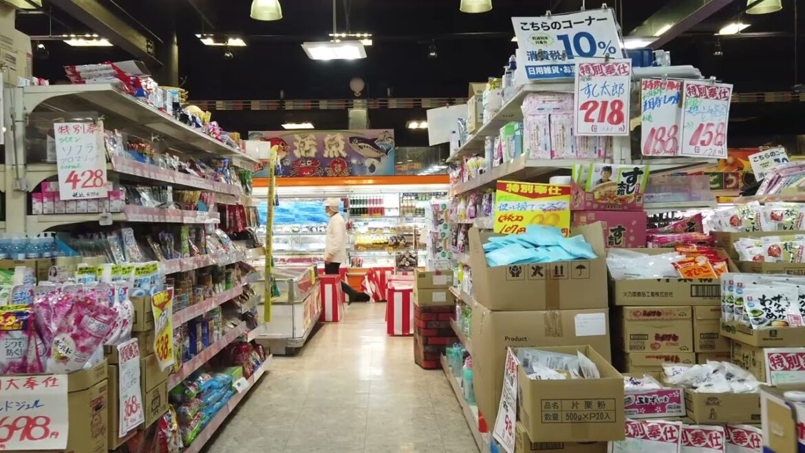 Captivating Osaka: 4K Stroll Through an Enchanting Empty Shotengai | Discovering Tamade Supermarket