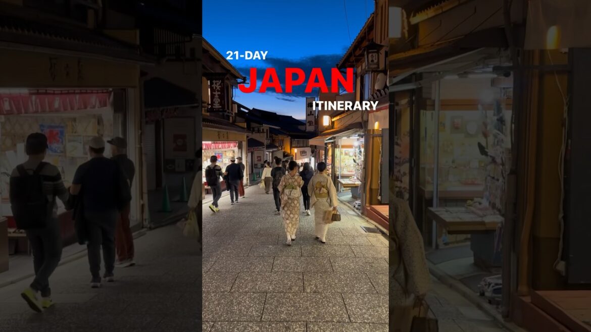 3-week Japan itinerary for first-timers #japan #traveljapan #visitjapan #shorts