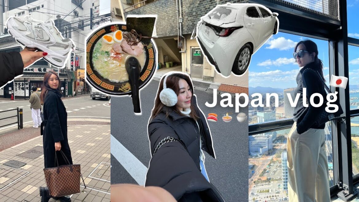 JAPAN VLOG 2023 | SURVIVED A SNOW STORM IN FUKUOKA JAPAN