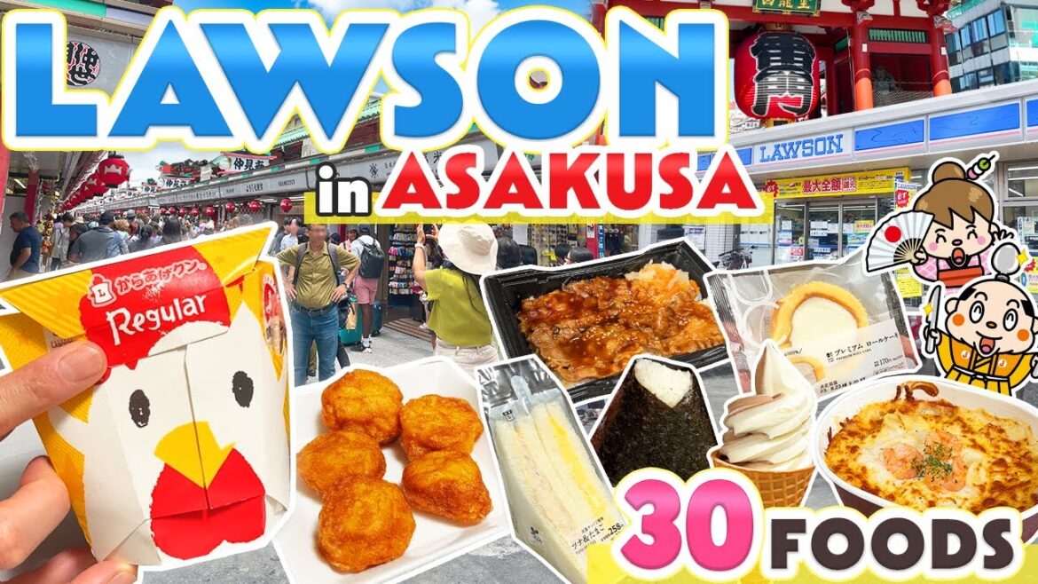 Lawson Japan / Japanese Convenience Store Food in Asakusa / Tokyo Vlog