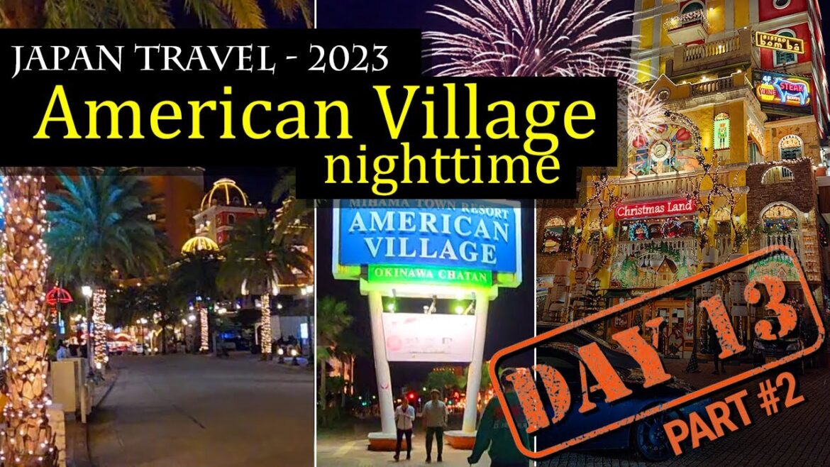Okinawa American Village Chatan Mihama Night Tour: Lights, Food, Fireworks & Fun! 🌃🍣🌴🎮