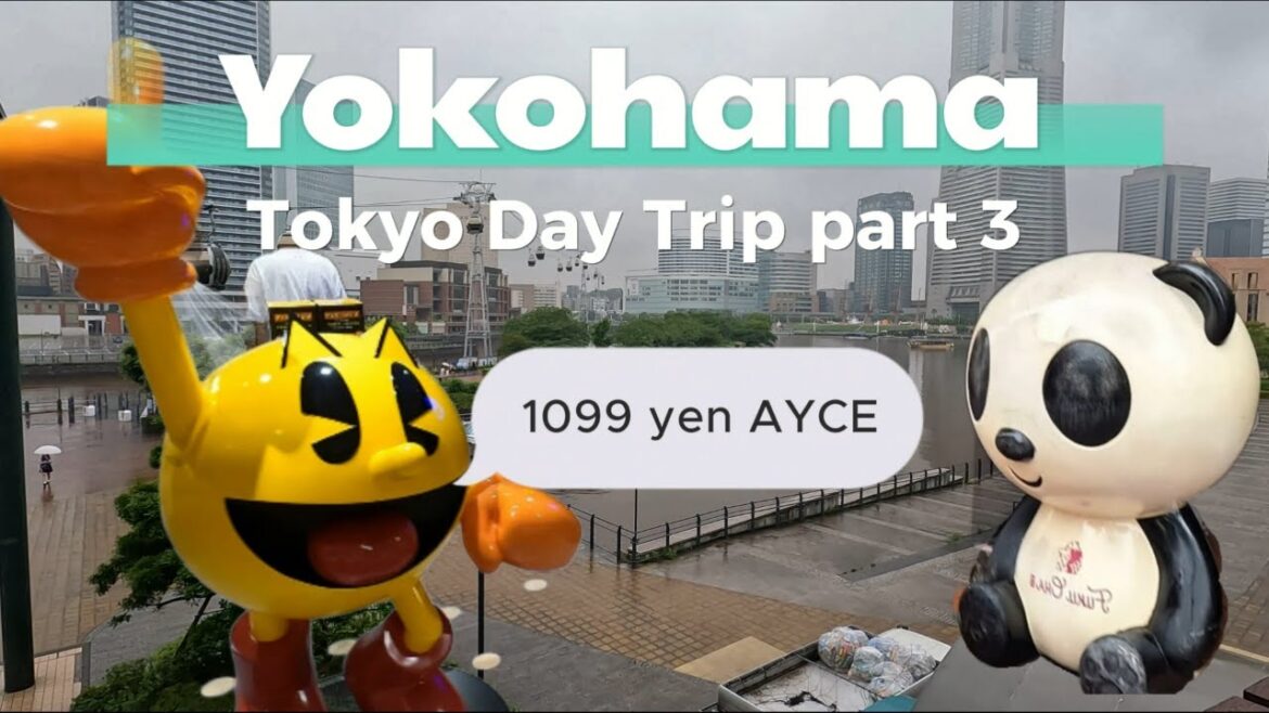 Tokyo Day Trips: Yokohama in the Rain in 3 hours 🇯🇵 4k Part 3