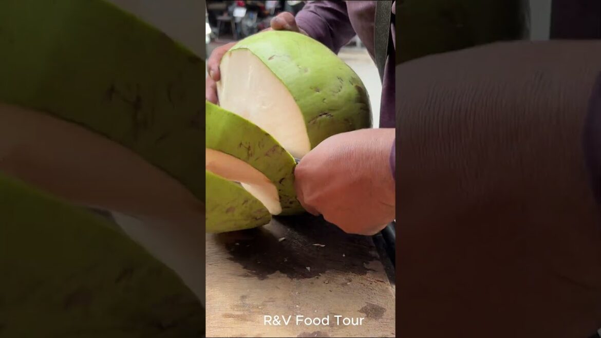 Green coconut cutting skill #shorts #coconut #streetfood #viral #asmr Green coconut cutting skill #shorts #coconut #streetfood #viral #asmr